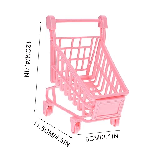 Totority 2 Unidades mini carrinho móveis de cozinha enfeites de carrinho carro de bebe carrinho de a
