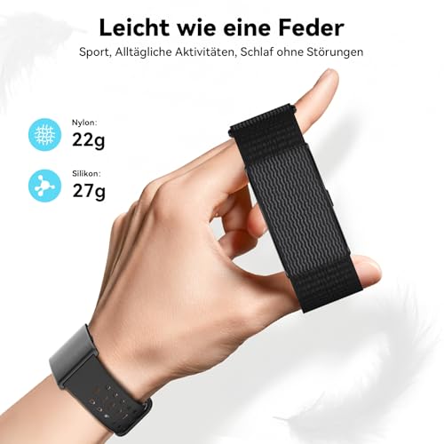 iSo Tech Fitness Tracker Damen Herren ohne Display, Smartband Smartwatch 24/7 Aktivitäts und Schlaftracker mit Herzfrequenz mit KI-Analyse, 60 Tage Akkulaufzeit, 170+ Sportmodi, Kein ABO erforderlich