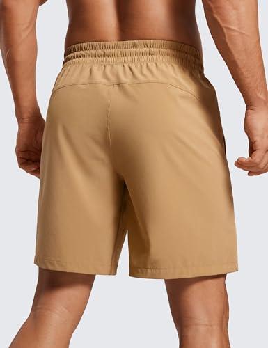 Image of CRZ YOGA Linerless Workout Shorts 7'' | Lightweight, Quick Dry, Running, Pockets, for Men