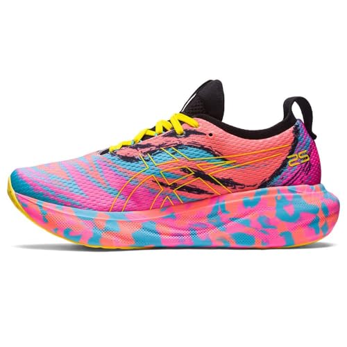 ASICS Nimbus 25 Hombre Zapatos para Correr Turquesa Amarillo