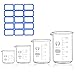 Becherglas Messbecher 250ml 100ml 50ml 25ml Borosilikatglas Becher für Labor