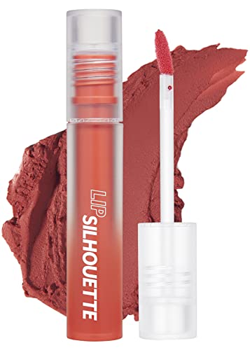I'm Meme Lip Silhouette Matte Velvet Tint - 01 Retro Peach (Peach Coral Shade) | Lip Stain, Vivid Color, Long Lasting, Moisturizing & Hydrating, Light-Weight, Matte Finish, Korean Beauty Makeup, 4Ml #TOP19