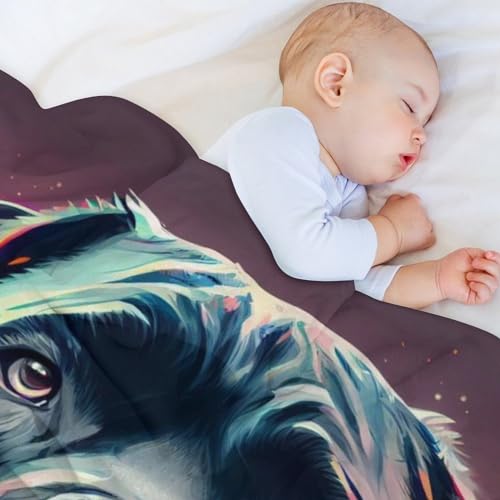Manta de Cane Corso de franela colorida de 140 x 180 cm suave para sofá 4