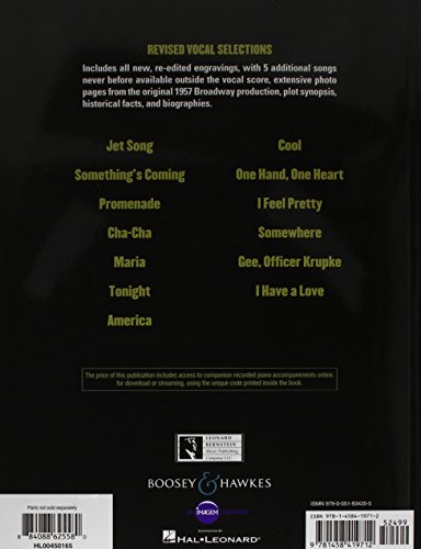 West Side Story Piano/Vocal Selections with Piano Accompaniment Recording Book/Online Audio - Image 2