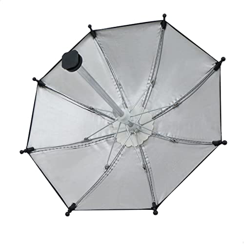 Funda Lluvia Hot Shoe Paraguas - Cubierta Cobertor Proteccion Accesorios Protege Energía Solar contra Caca Pájaro Diámetro 29cm para Cámaras DSLR Lentes Cámaras, Negro, 1 Pieza - imagen 4
