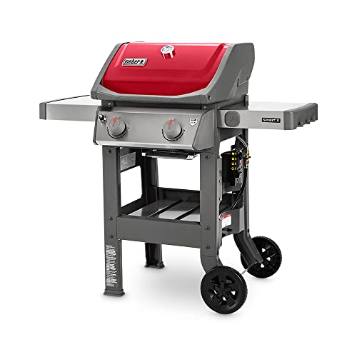 Weber 44030001 Spirit II E-210 2-Burner Liquid Propane Grill, Red