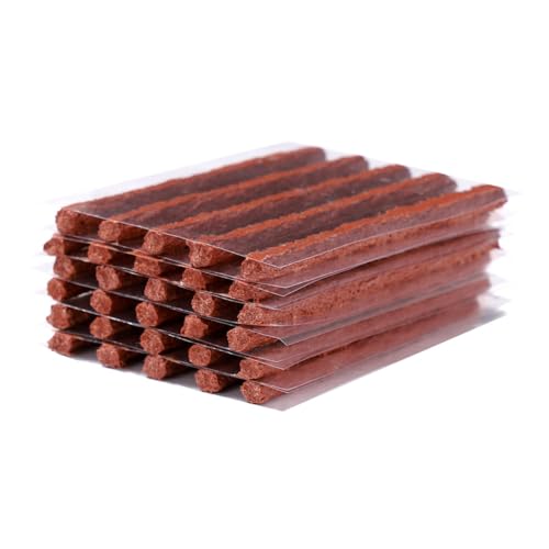 PRETYZOOM 100Pcs Tire Repair Strips Kit Durable Rubber Sealer for Car Motorcycle Truck Puncture Fix Easy Application Without Tire Removal Repair