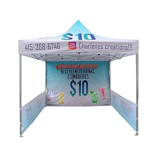 Custom Canopy Tent 10x10 with Logo, Custom Pop up Tent for...