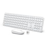 PHILIPS Combo de Teclado y Mouse inalámbrico, Receptor 2.4G 2 en 1 inalámbrico de tamaño Completo...