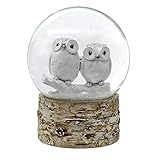 The San Francisco Music Box Company ホワイトフクロウ 赤ちゃん 120mm スノードーム