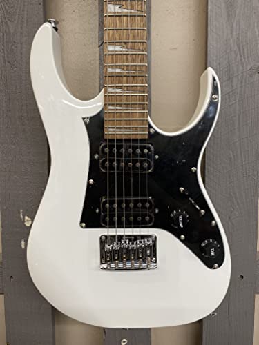 Ibanez 6 String Solid-Body Electric Guitar, Right Handed, White (GRGM21WH) - Image 3