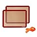 Twolights Tapis de Cuission en Silicone 2 Pièces sans BPA Anti-Adhérent Toile Feuille de Cuisson Patisserie (40 * 30cm)