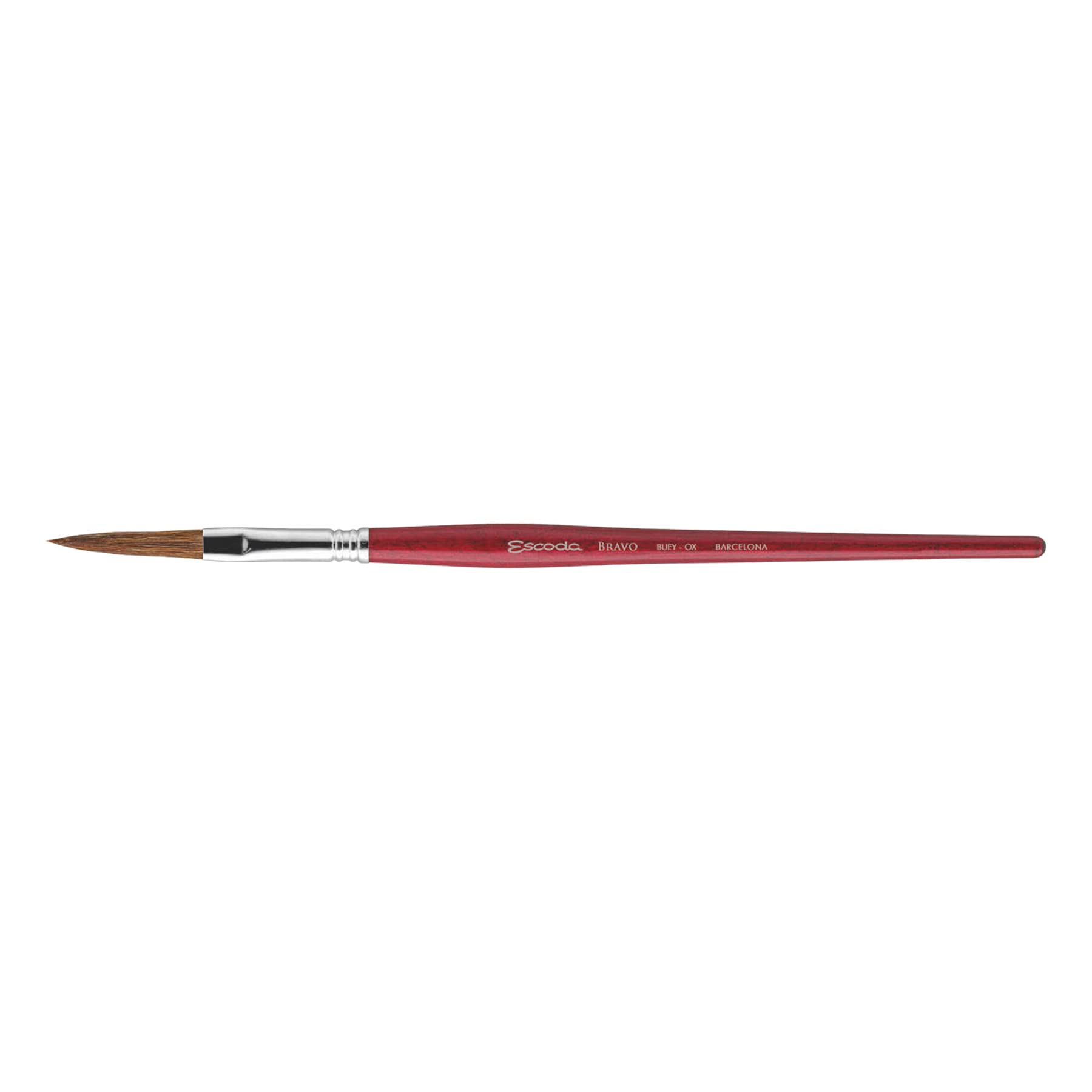 Escoda Bravo Series 6218 - Pincel de pintura acrílica y óleo para artistas, pelo de buey claro, filbert, tamaño 22