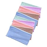 TOVINANNA メイク落としクロス 10枚入り マイクロファイバー製 フェイスタオル クレンジングタオル 女性用 自宅 旅行用 柔らかい肌触り 色指定不可