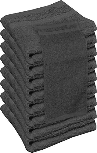 beSunshine Multi-Buy Premium 100% Egyptian Cotton Terry Tea Towels Kitchen Dish Towels Extra Absorbent (Grey, 6)