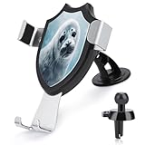 Harp Seal Painting Wallpaper Car Phone Holder Mount Dash Mounted Holders Universal Automobile Cradle Fit for iPhone Android and All Smartphones