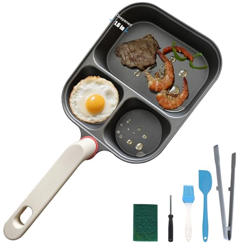 KINSUDA 9.25 Inch Titanium Divided Pan