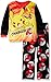Pokemon Big Boys' Pikachu Luxe Plush 2-Piece Pajama Set, Yellow Charge, 8