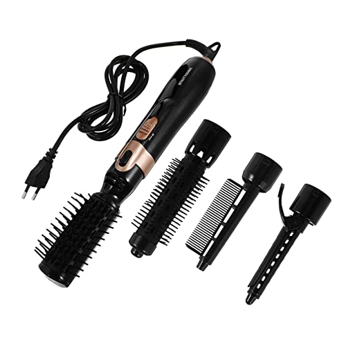 NOLITOY 1 Juego rizador hair curler hair rollers hair topper modelador de cachos hair styler herramienta de cera femenina calentador de cera dispositivo de cera mujer abdominales Black