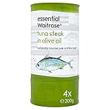 Tuna Steak In Olive Oil essential Waitrose 4 x 200g