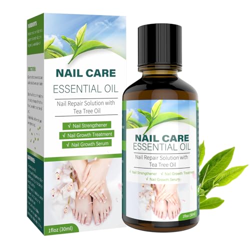 Aceite de árbol de té para el cuidado de las uñas: 30 ml de aceite nutritivo, fortalece y promueve el crecimiento saludable de las uñas para un aspecto saludable.(30)
