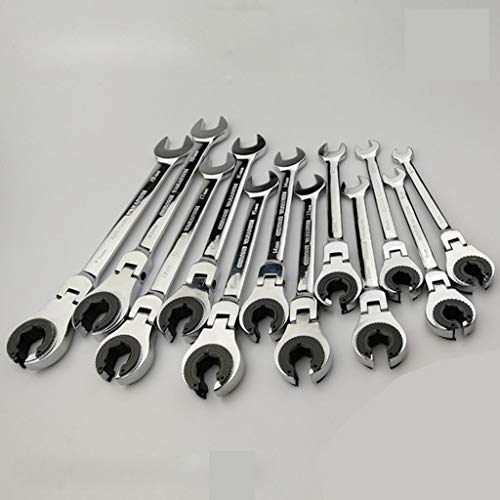 homozy 2 Peças Chave De Catraca De Tubulação Chaves Inglesas Ferramenta De Reparo De Aço Durável Ext