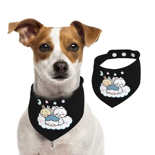 ペットバンダナ ちいかわ ペット用唾液タオル 可愛い 犬用 猫用 犬の首輪 簡単脱着式 サイズ調整可能 水洗い可 三角スカーフ ネクタイ 柔らかい かわいい 口拭き 散歩 食事用 ペット用品 小型犬 中型犬 大型犬 アクセサリー 誕生日 プレゼント 25*