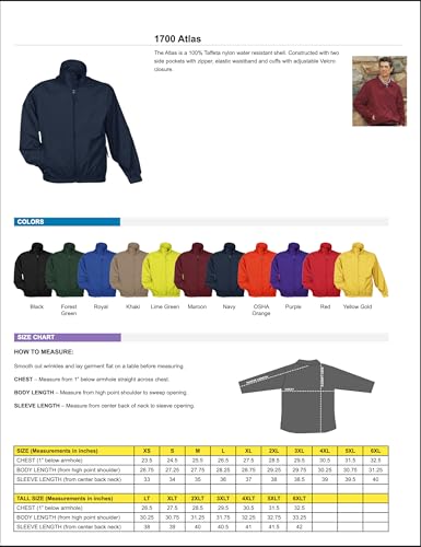 AFC Men's Lightweight Windbreaker Zip Up Jacket Small to 6x Big & Tall Coat2