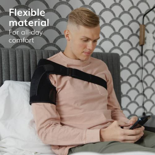 Image of BraceAbility Shoulder Support Brace - Compression Copper Arm Immobilizer Sleeve for Rotator Cuff or Labrum Tears, Bursitis Pain, Impingement, SLAP Injury, Dislocated Recovery for Men and Women (L /XL)