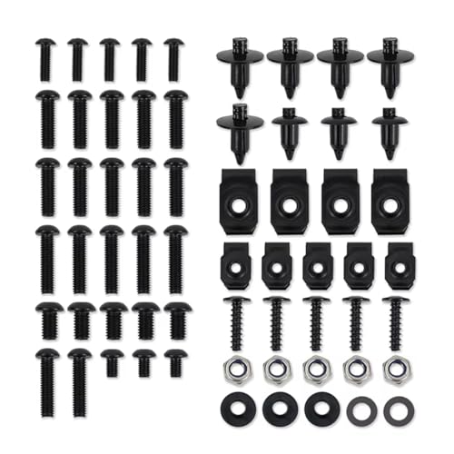 Kit boulons carénage noir pour moto Yamaha YZFR1 2007 2008