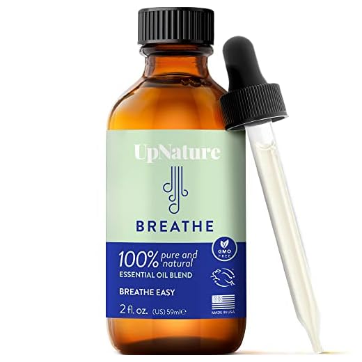 Breathe Essential Oil Blend 2 OZ – Breathe Easy for Allergy, Sinus, Cough and Congestion Relief - Therapeutic Grade, Undiluted, Non-GMO, Aromatherapy with Dropper