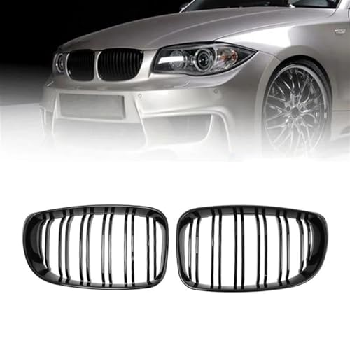 Calandres avant BMW E87 E81 finition noir brillant traité anti-UV