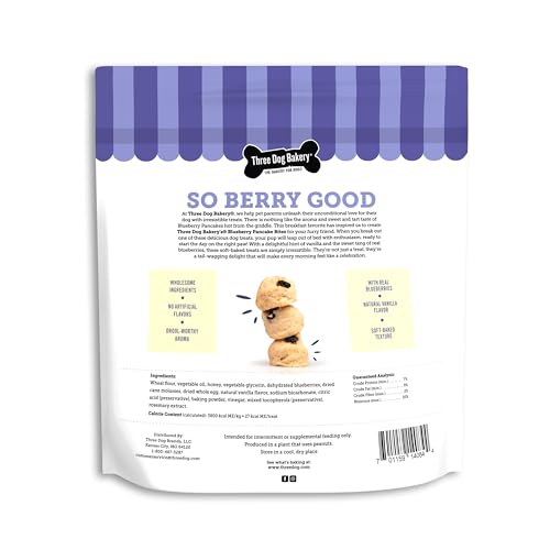 Three-Dog-Bakery-Blueberry-Pancake-Bites-Dog-Treats-with-Real-Blueberries-Vanilla-Dog-Training-Treats-Puppy-Treats-Dog-Treat-Cookies Three Dog Bakery Blueberry Pancake Bites Dog Treats with Real Blueberries Vanilla Dog Training Treats Puppy Treats Dog Treat Cookies