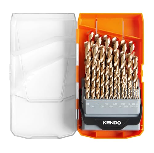 Image of KENDO 29PCS Cobalt Drill Bit Set (1/16