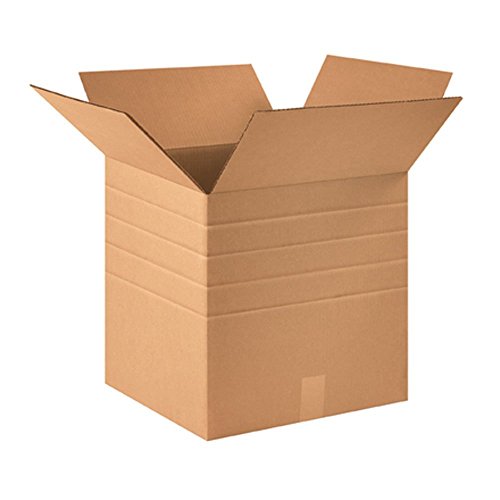 BOX USA MD161616 Multi-Depth Corrugated Cardboard Box 16" L x 16" W x 16" H, Kraft, for Shipping, Packing and Moving (Pack of 10) image 2