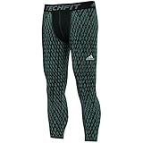 adidas Performance Men's Techfit Compression Long Tights, Medium, Grey/Black