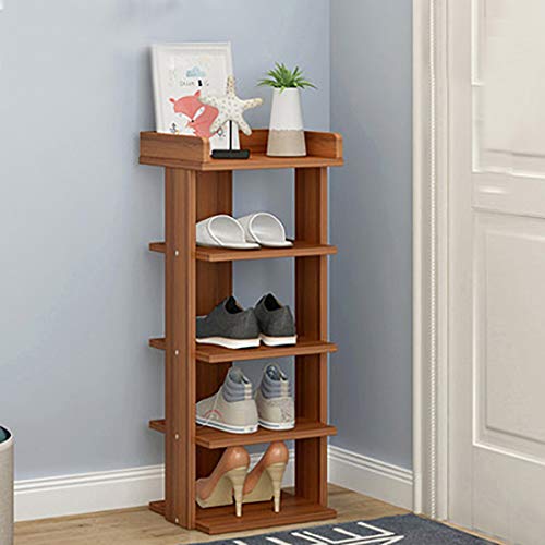 J&X Zapatero Nogal Nórdico Simple Estante para Zapatos A Prueba De Polvo Familia Sala De Estar Dormitorio Entrada Multifuncional Estante para Almacenamiento De Zapatos Estante para Almacenamiento