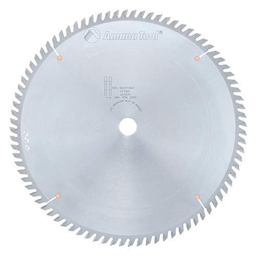 Amana Tool - DT12961 Carbide Tipped Sliding Table Saw 12" Dia x 96T Tcg, 10 Deg, 1 Inc