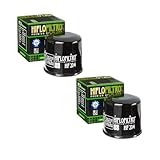HifloFiltro HF204 Premium Oil Filter, 2 Pack