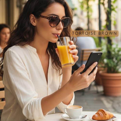 Image of proSPORT | Cat Eye Womens Full Lens Tinted Reading Sunglasses Oversize NOT BIFOCAL