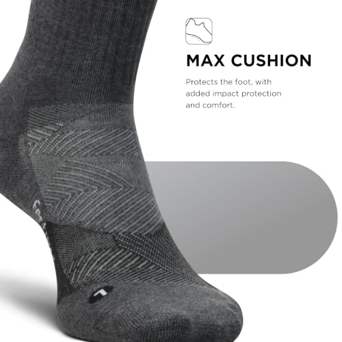 Image of Feetures Trail Max Cushion Mini Crew Sock - Hiking Socks for Men & Women