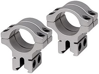BKL 1 Rings, 3/8 or 11mm Dovetail, Double Strap, Silver