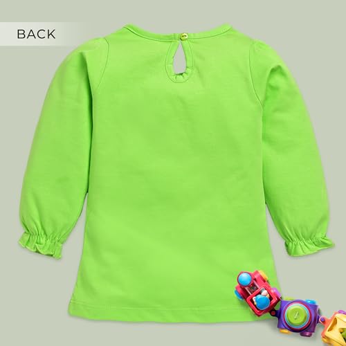 Image of LuvLap Baby Girls 100% Cotton Full Sleeve Girls Top, Pack of 02