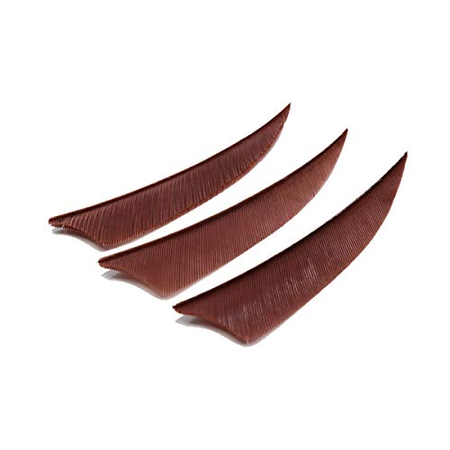 image for Letszhu Archery Arrows Feather Fletching 4 Inch Real Turkey Vanes for 