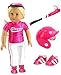 Hot Pink Baseball Uniform with Baseball Bat, Helmet, and Shoes (Doll Not Included) | Compatible with 18