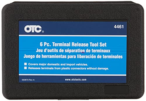 OTC 4461 6-Piece Automotive Terminal Release Tool Set including Case, Black - Image 3