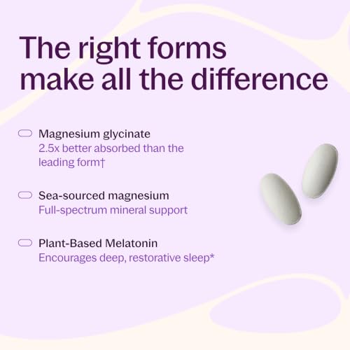 New Chapter Magnesium & Plant-Based Melatonin Supplement, 60 Tablets - image 4