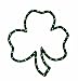 16" Lighted St. Patrick's Day Irish Shamrock Window Silhouette Decoration