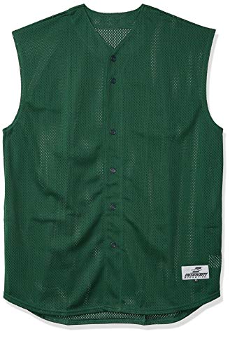 Intensity Men's Offshade Pro Mesh Sleeveless Baseball Top, Dark Green, Medium