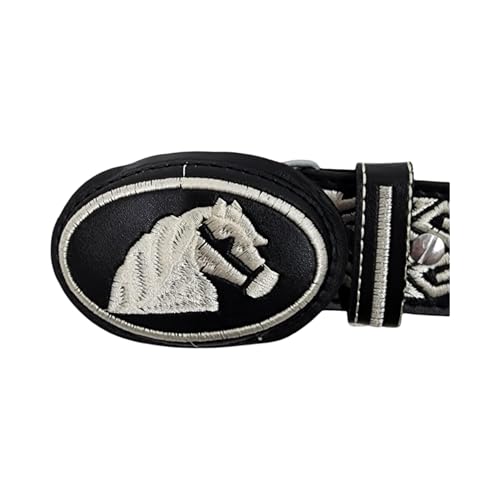 Dona Michi MEN WESTERN LEATHER HORSEHEAD BELT CINTO VAQUERO BORDADO Hand-braided BELT2